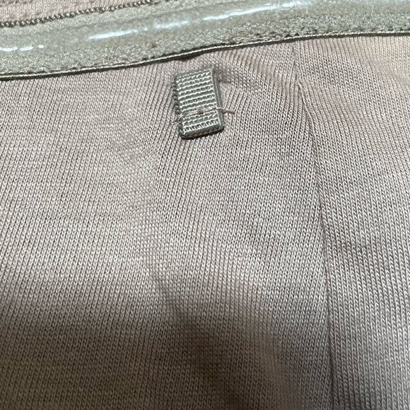 Esprit Strapless Dress Lace Embroidery Mesh Light Brown Fairy Boho S/M Y2k - Picture 5 of 6